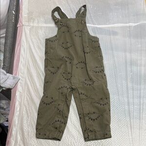 Carter's Olive Green Dinosaur Overalls